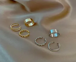 Ringar för kvinnor mode 2020 Trend Retro Ring on Phalanx Gold justerbar metall dating party elegant vintage ringset smycken q075000423