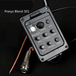 Кабели 301 PICKUP4 полоса Акустическая гитара с Tuner Presys 301 Mic Blend Preamp Preamp EQ Tuner Bate Bate с мягким Piezo 201 ISYS+ VT1