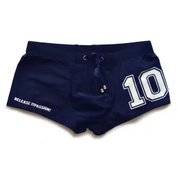 반바지 남자 수영복 수영 트렁크 해변 수영 반바지를위한 Desmiit Boxer Briefs 섹시한 게이 수영복 수영복 Badeshorts Man Zwembr