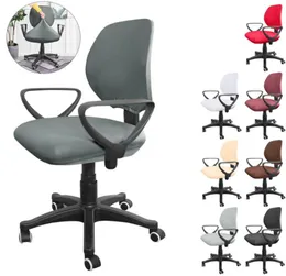 Office Work Chair Cover Stretch Universal Computer Seat Case Slipcover Rotating Split Spandex D30 Covers9865207