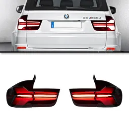 Aktualizacja tylnych świateł dla BMW X5 E70 2010-2013 LED DRL DRL Dynamiczne skręcone światło sygnał Lampa samochodowa