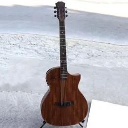 Guitarra 6 string de exibição elétrica guitarra para adultos 40 polegadas de madeira acústica folclórica de guitarra iniciante clássica de guitarra profissional hx50jt