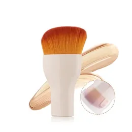 1 adet kısa sap temel makyaj fırçaları yüksek kaliteli sıvı bb krem ​​allık fırçası kozmetik güzellik araçları
