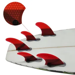 Quad45 Finstri Fintwin Fins Multisize Upsurf FCS 2 Fin Surfboard Shortboard Quillas Honeycomb Carbon 240410