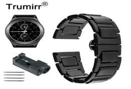 20mm keramiskt klockband för Samsung Gear S2 Classic R732 R735 Galaxy Watch 42mm Active 40mm Gear Sport Band Wrist Rand Armband T9071260
