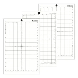 Kuddar 2/3/5st ersättande skärmatta transparent limmatta med mätnät 12*8 tum för Cricut Explore Air2 Plotter Machine