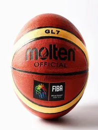 Authentischer geschmolzener Fiba GL7 PU Leder Basketball Alstar Spiel Indoor Outdoor Basketball Ball Match -Training Ball Größe 73201103