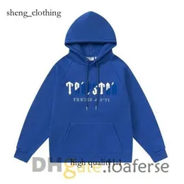 Мужчины Женщины Trapstar Hoodie Designer весенняя осень осень и зимние толстые толчки мужской мода повседневная свитер -швейцарская пена