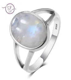 Vintage Fine Jewelry Hollow Out 10x14MM Big Natural Rainbow Moonstone Rings 925 Sterling Silver For Women Anniversary Gifts3880595