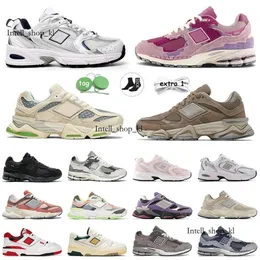 البيع بالجملة New Balanace Sports Bricks Inside Voices Protect Pack Pink Rain White Silver Athletic Sneakers New Balanace Shoe Mens Trainers 36-45 287