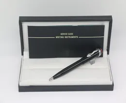 الأنماط المختلفة Ballpoint Pen Black Body مع Silver Snake Trim 7 Color School Office Stationery Pens Perfect Gift6360719