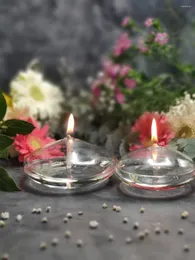Świecane uchwyty szklane lampa wystrój domu oblate przezroczyste dekorację ręcznie robione świece świece przyjaciele Wesela prezentuje zestaw dwóch