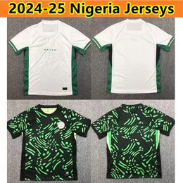 Nigerias Soccer Jersey 2024 Nuova 2025 squadra 24 25 camicia da calcio kit kit per bambini full set away da uomo uniforme verde 2024 Coppa del mondo pluviale Ndidi T.moffi Lookman Chukwueze