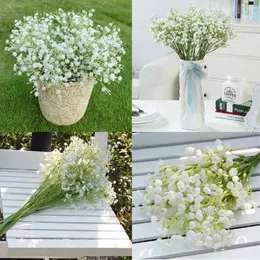 Kwiaty dekoracyjne wysoka Quanlity 400pcs/Lot Gypsophila Silk Baby Breath Artificial Fake Plant Home Dom Wedding Dekoracja