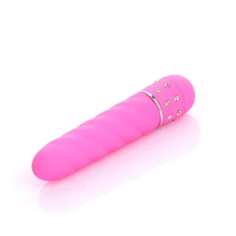 Mini Flash de várias velocidades Diamante Av Vibrador G Spot G.