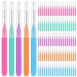 Toothbrush 100 Pcs Cleaner Interdental Brush Interdental Brushes Braces Light Tooth Picks Flossers Pp Pick
