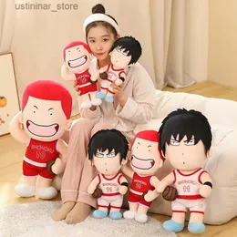 Фаршированные плюшевые животные 35/45/60 см шлемы Dunk Dunk Plush Toys Японские мультипликационные аниме фаршированные рукава Каеде Ханамичи сакураги кукол плюшевые подушки детские детские подарки L47