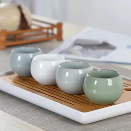 Fincan tabakları royao çay seti fincan seramik çay fincanı ustası tek ru-porcelain gracked sır