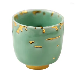 Чайные наборы Celadon Gold Картина чайная чашка японский набор ручной работы 24K Creative Master Single
