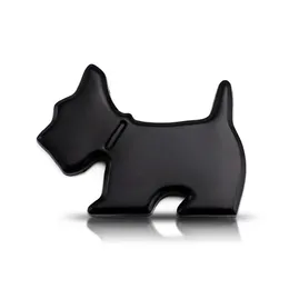 Bilklistermärken svart 6/10/12 tum personlig klistermärke söt husdjur katt hund bat logo tecknad animation metall body svans leverans automobi ottfy