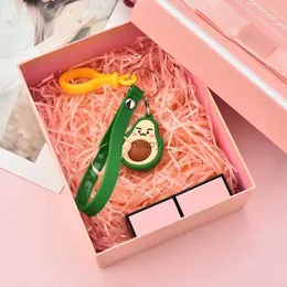 Chaços chaveiros de abacate com clipe de carabiner para bolsa de bolsa pingente ornamentos infantis festas de aniversário favores suprimentos de festa de chá de bebê