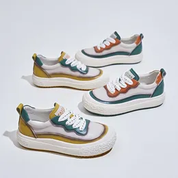 Scarpe casual ciciyang sneaker da donna vera pelle 2024 a colori retrò primaverili abbinati in stile cinese da donna fatte fatte a mano