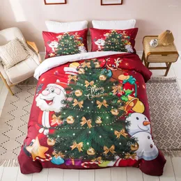 Set di biancheria da letto Noel Cochas Para Cama de Matrimonio Home Juejo Duvet Copertina Consolatore di lussuoso King Baleseets Decorazioni natalizie