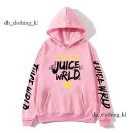 مصمم العصير للرجال هوديي بلوزشيرتس بالأبيض والأسود j uicewrld هوديي الخيط Sweatshirt JuiceWrld Trap Rap Rainbow Fault Harajuku 783