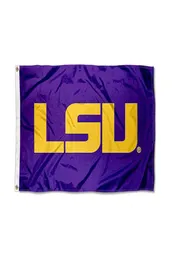 iana State LSU Tigers Purple Flag Free Shipping 150x90cm Printing Polyester m Club Sports m Flag With Brass Grommets1261561