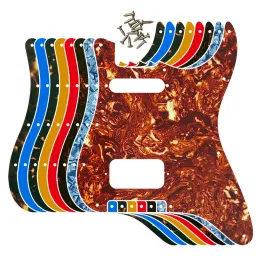 Peças de guitarra personalizadas de guitarra Pleoo para EUA / México FD 72'11 Bolas de parafuso padrão St Sh Guitar Pickguard Placa de arranhão sem interruptor Hole