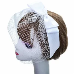 Youlapan VA03 Kort vit Bridcage Veil Blusher Veils Wedding Bridal Hats Fi Fascinators Headpiece Party Hat Hair Accory C6wz#