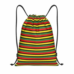 Stripes Jamaica Custom Stripes Brack per zaini da yoga per negozi donne uomini ajaxs sports palescy sackpack 10r5#