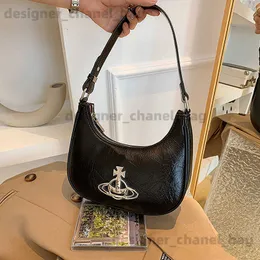 أكياس الكتف الإمبراطورة Dowager Saturn Underarm Bag 2023 New Fashion Crescent Pea Bag Bag One Crotghbody Bag T240416