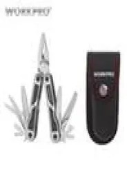 WorkPro 15 in 1 Multi -Plier Edelstahl Multitool Draht Stripper Crimping Werkzeugmesser Kabelschneider9993080