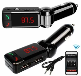 FM modulator samochód mp3 odtwarzacz bezprzewodowy zestaw Bluetooth FM Tarfter Tarfter LED Car Player USB Akcesoria samochodowe 8810272