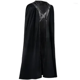 Trench de trincheira masculino Men Men Capuz Cape Party Party Vintage Halloween estágio de trajes de cosplay medieval