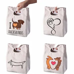 BASSO DI RAGLIO FRESH BASSE FRESH CANVAS PRANZIONE TERMICA PORTATIVA PORTATIVO PRANZE PRANZIONE PER DONNA BENTO BENTO BOX TOTE PASSO DI PICNIC CASO