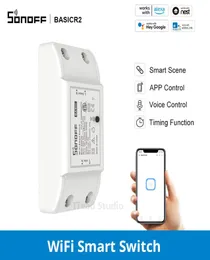 Sonoff Basicr2 Smart Home Automation DIY 지능형 WiFi 무선 원격 제어 범용 릴레이 모듈은 EWELINK9162433에서 작동합니다.