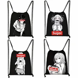 SUGOI SENPAI Anime Waifu Stampa borse da parato da donna Borse da viaggio Boku No Hero Storage Borse Men Backpack Borse per tracolla adolescente Y7LZ#