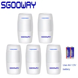 نظام SGOOWAY اللاسلكي كاشف الأشعة تحت الحمراء PIR مستشعر MOTION الخاص بـ 433 ميجا هرتز WIFI GSM PS نظام إنذار الأمان المنزلي