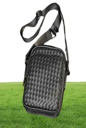 Akşam çantası erkekler crossbody çanta adam küçük omuz çantaları telefon cüzdan moda dokuma tasarımcı çanta deri bandolera hombre 224270716