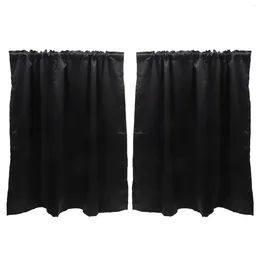 Perde 2 PCS Düz Basit Stil Mutfak Küçük Pencere Kısa Perdeler Karartma Yarım Oturma Odası Valances Rustik Drapes Sadece Yatak Odası