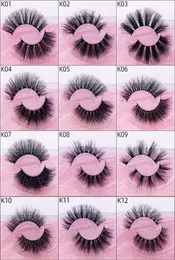 Handmade Reusable 3D Fake Lashes Mink Curling Soft Light Natural Long False Eyelashes Extensions Eyes Makeup Lovely Packing 12 Mod6152643