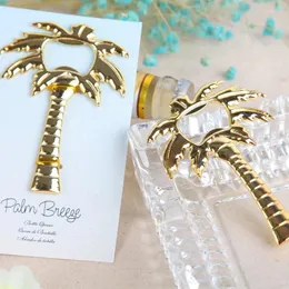 Parti Favor 20pcs/Lot Palm Gold Şişe Açıcı Favoriler Altın Ağaç Açıcıları Düğün Sesat