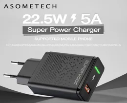 225W 5A Super Charge USB VOOC Fast Telefono Caricatore QC30 Adattatore di ricarica da viaggio da parete per Huawei Samsung Oppo9002081