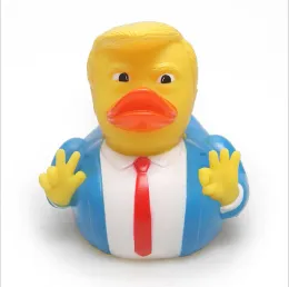 Creative Pvc Trump Ducks Party Favor Bath Floating Water Toy Party Supplies Funny Toys Gift 0416