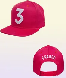Chance 3 래퍼 야구 모자 편지 자수 Snapbk Caps 남자 여자 힙합 모자 거리 면도 고딕 고딕 고딕 양식 고어로 8267750
