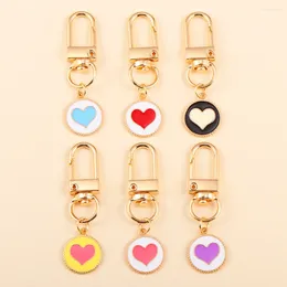 Portachiavi a portachiavi lo smalto amore heart keychain amanti coppia coppia simpatico sacca romantica auto airpods box accessori chiave accessori per chiavi