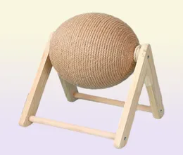 لعبة Cat Scratfer Ball Toy Hitten Sisal Rope Ball Board طحن الكفوف ألعاب Cat Scratfer Scratfer