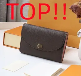 Top M41939 Rosalie Coin Purse M62361 디자이너 여성 미니 Zippy Canvas 주최자 지갑 카드 홀더 Pochette Accessoires Key Pouc9274261